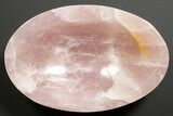 Polished Rose Quartz Bowl #318457-1